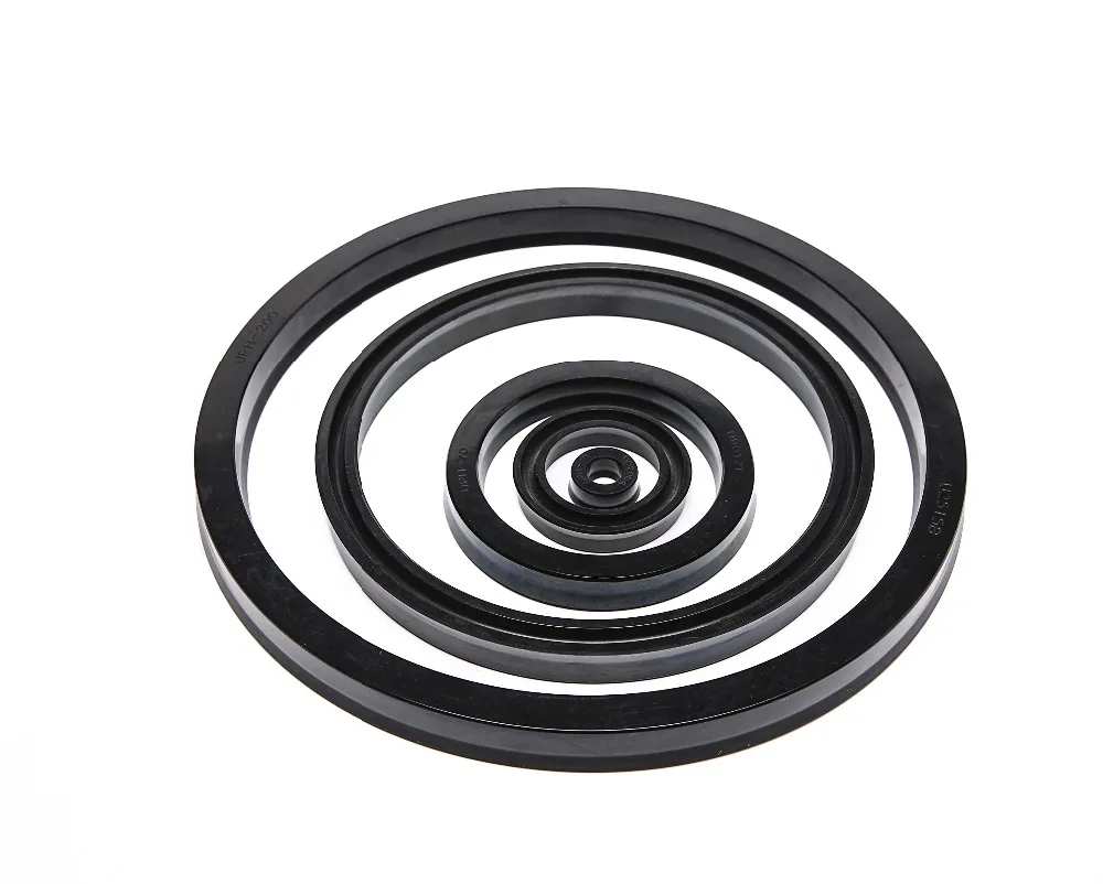 UPH NBR Nitrile FKM Heat-Resistant Rubber Double Lip hydraulic oil Seals For Piston Rod cylinder