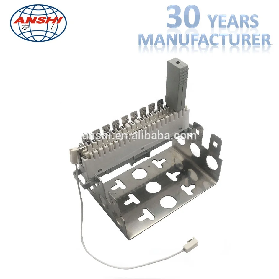 ANSHI Single line Over current over voltage protector unit for 10 pairs krone block