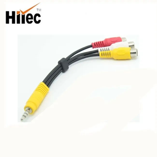 extension cable male to female 3.5mm stereo 4 core to 3rca cable