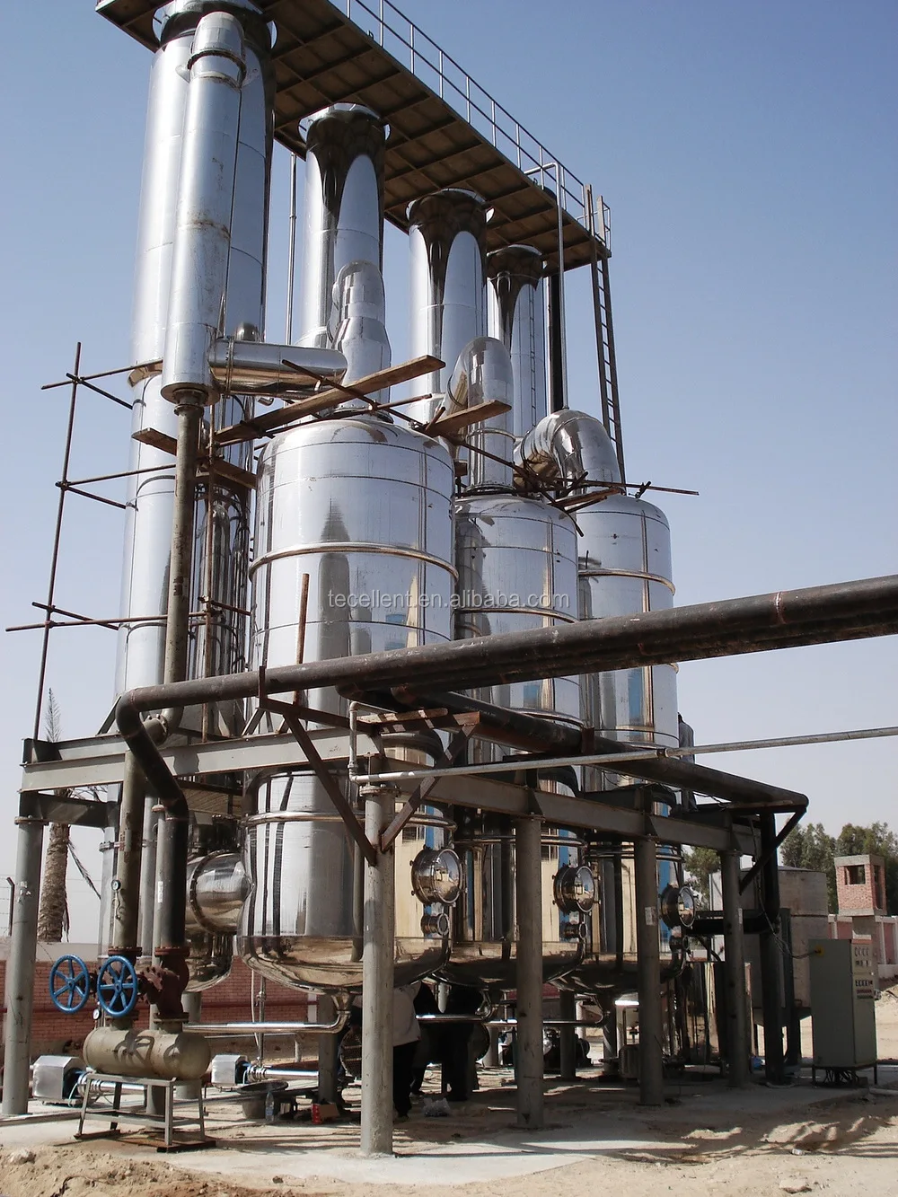 
Industrial Liquid Concentration Multiple effect Thin Film Thermal Evaporator System 