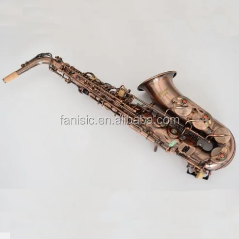 Best professional alto saxophone with red Antique Copper hot selling free shipping