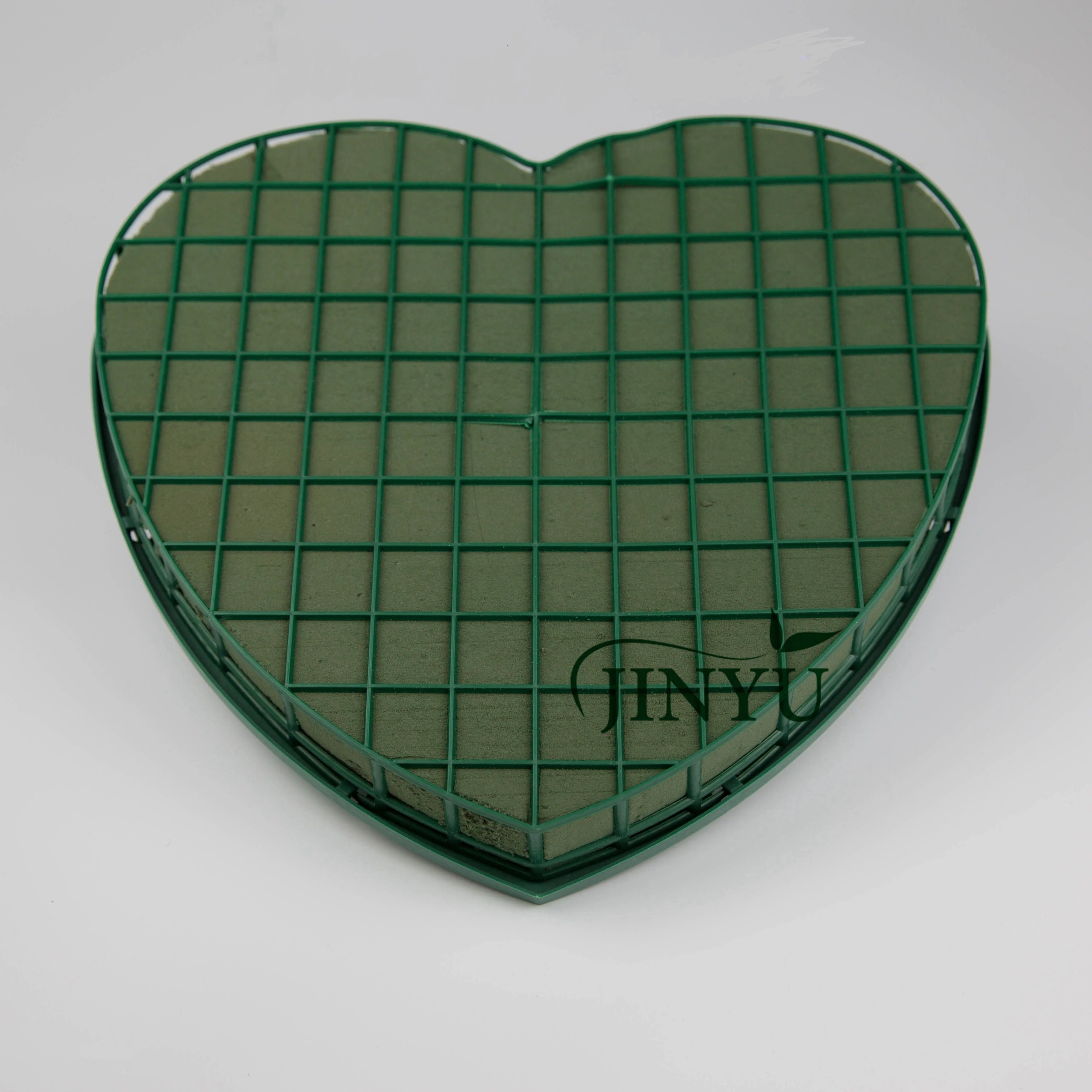 Фабрика JINYU, смола, влажный цветочный пенопласт, волнистое сердце, 30 см для цветочной композиции/украшения свежих цветов