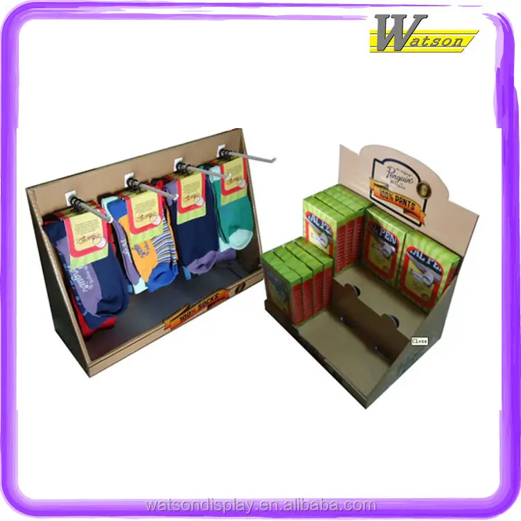 New wholesale Cardboard Display Stand for Socks insolesShoes oil Lamb Bulb tray counter display