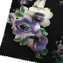 Hot Sale 3D Wholesale Printed 100% Polyester Dress Material Scuba Poly Span Fabric For Clothing