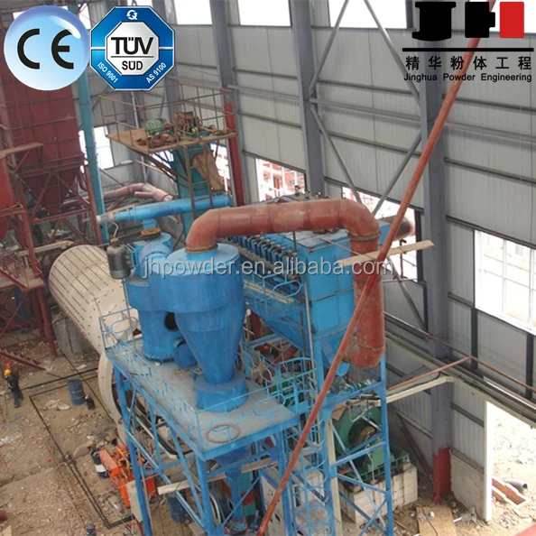 
Fine grinding ball mill and air classifier 