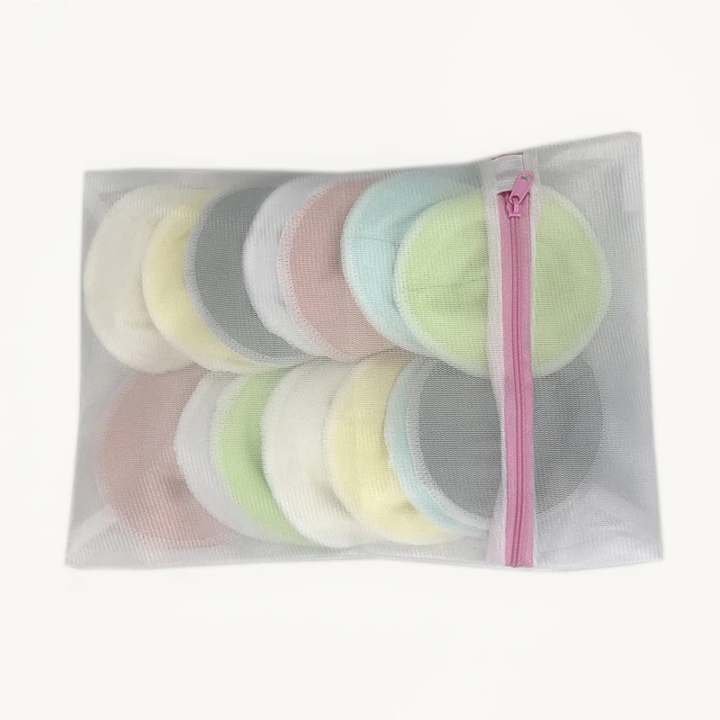 
China Eco friendly Naughty baby reusable waterproof contoured bamboo charcoal cotton feeding washable nursing pads 