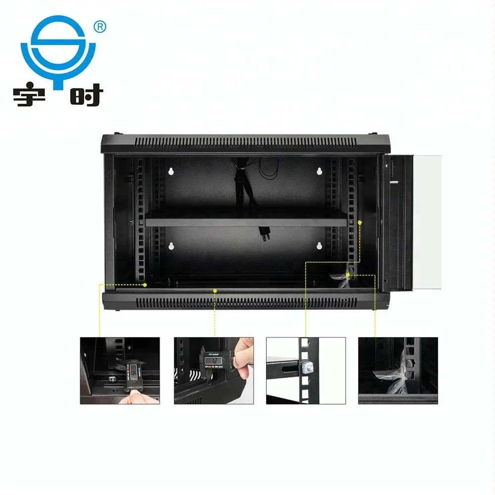 High quality 19 inch 4u-20u 600x550mm wall mount network rack cabinet for CCTV, office, home