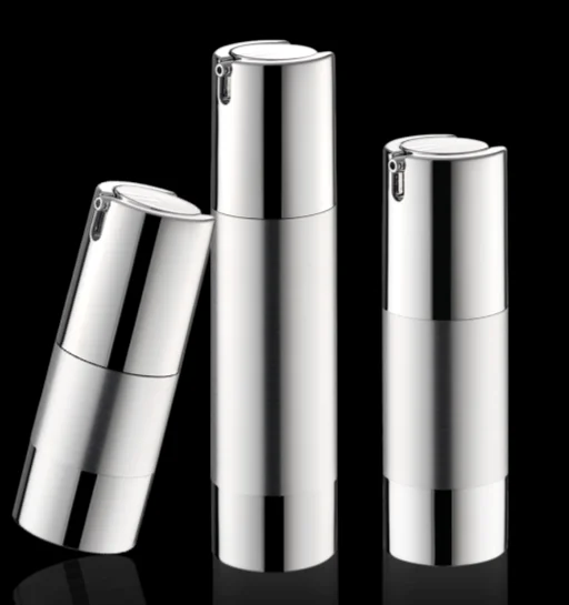 
silver airless bottle with spray top vacuum bottle of oil/serum/perfume/Fragrance 