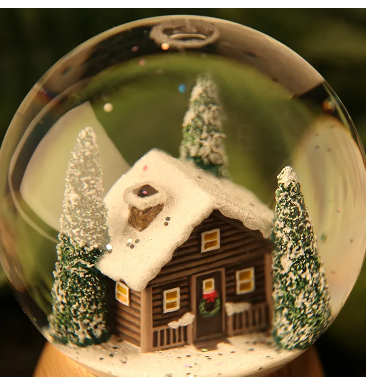 
tree house resin crafts night light home bedroom decoration lover birthday gift crystal water globe 