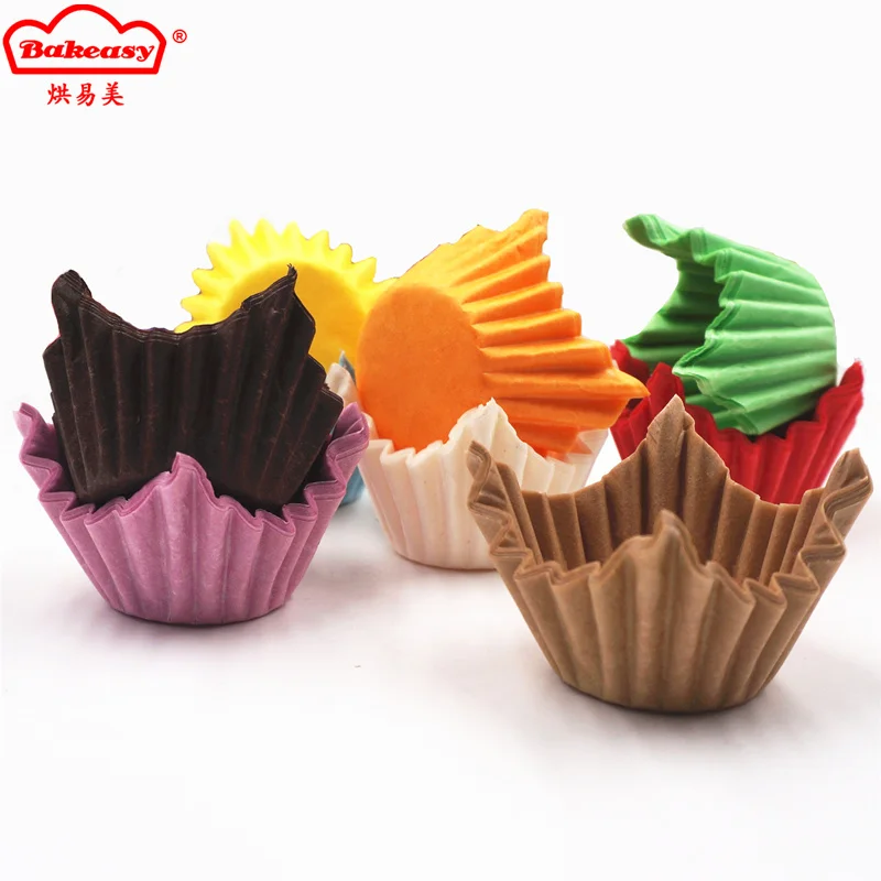 Цветные свадебные бумажная форма для кекса лайнер кухонный кекс чехол