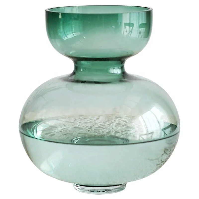 
2019 new design flower arrangement hand blown murano multi colored glass vases 