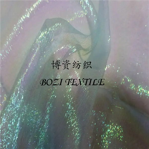 cheap glitter organza fabric for decoration