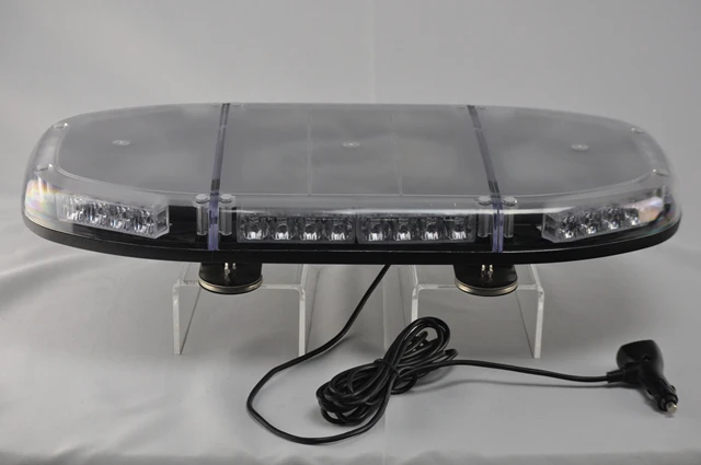 Car roof blue led mini lightbar with siren speaker