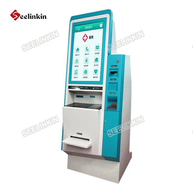 Metal Standalone computer Cheap Business Card Dispenser Kiosk Design