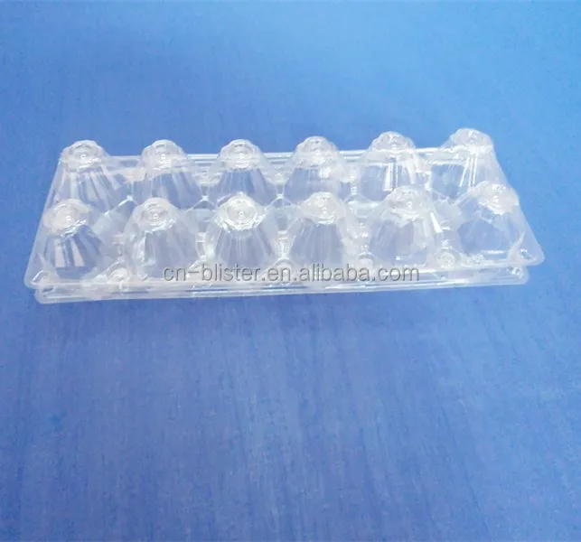 
PVC egg tray 15 cells clamshell box plastic packing for eggs 
