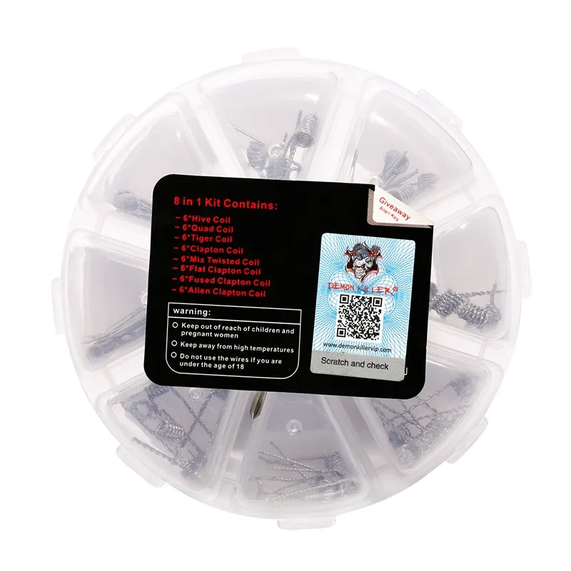 Demon Killer Vape Coil 8 in 1 vape mod tank coil E cigarette DIY RBA RTA high quality vape coil
