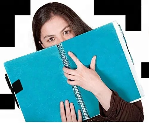 
Newest design clipboards leather mini diary pen holder with elastic for sale 