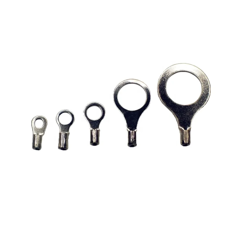 KUAILI Selling Non-Insulated Ring Terminal AWG 22-16 STUD SIZE #4 #6 # 8 #10 1/4 5/16 3/8 1/2 RNB Non-Insulated Ring Terminal