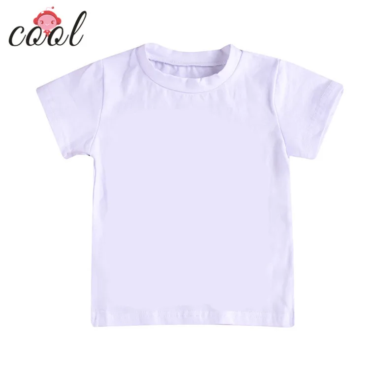 
Solid colour t shirts manufacture logo printed cheap custom kids blank baby t shirt 