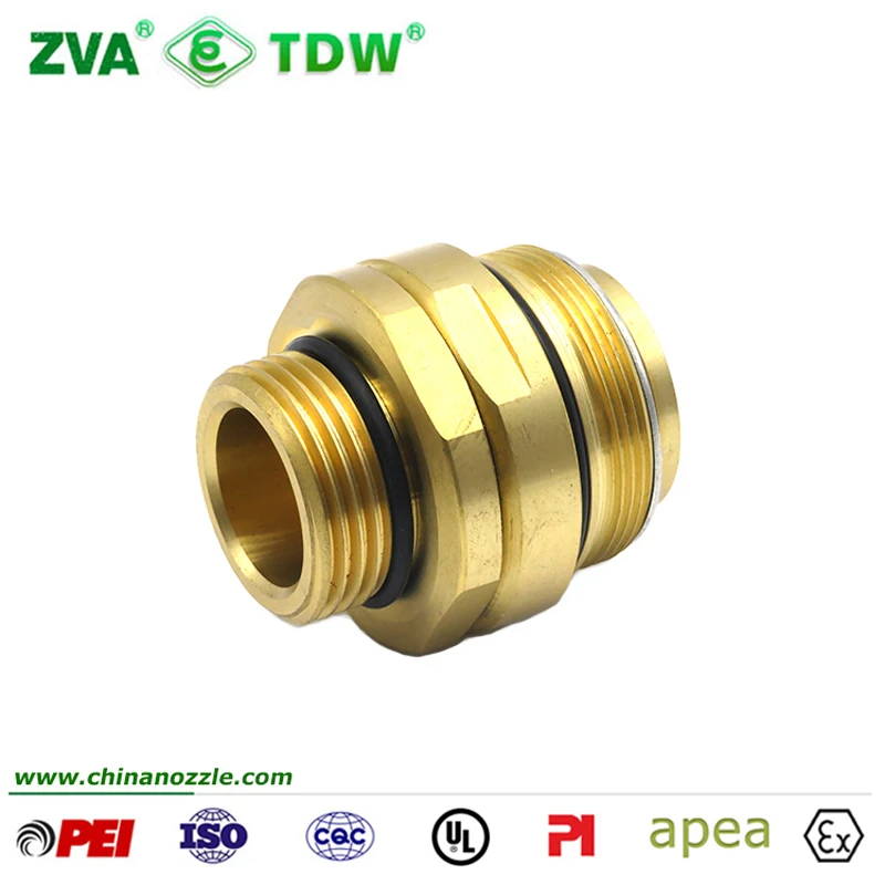 Brass Nozzle Swivel Joint Diesel Hose Coupling Fitting for ZVA 25 Automatic Fuel Nozzle