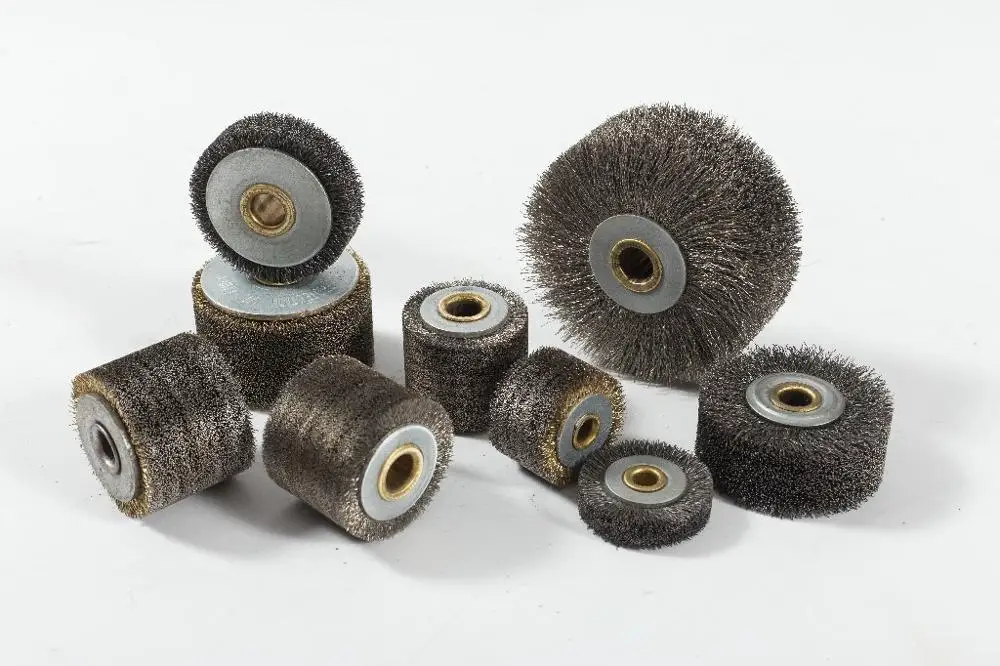 FMT  Deburring Cleaning Polishing  cylinder  industrial round wheel enamel-insulated wire brush