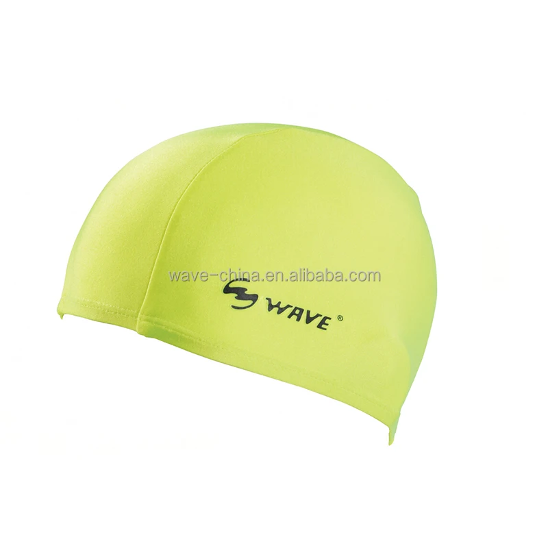 WAVE lycra Swimming Cap wholesale OEM custom support Factory Supply Nylon Spandex Swimming  Cap for kids dreadlocks long hair