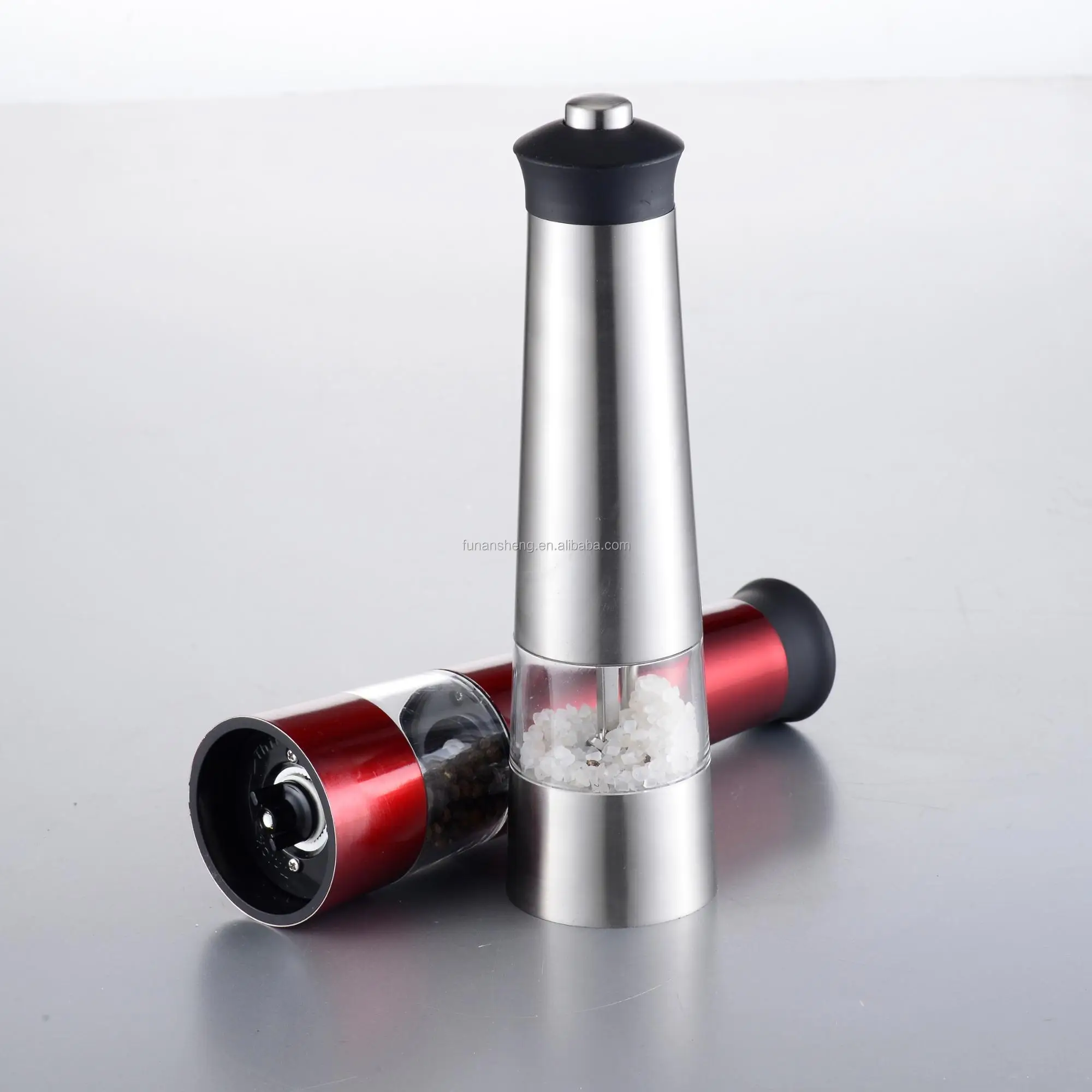 Stainless Steel Electric Salt and Pepper Grinder/Popular Design Salt and Pepper Mill