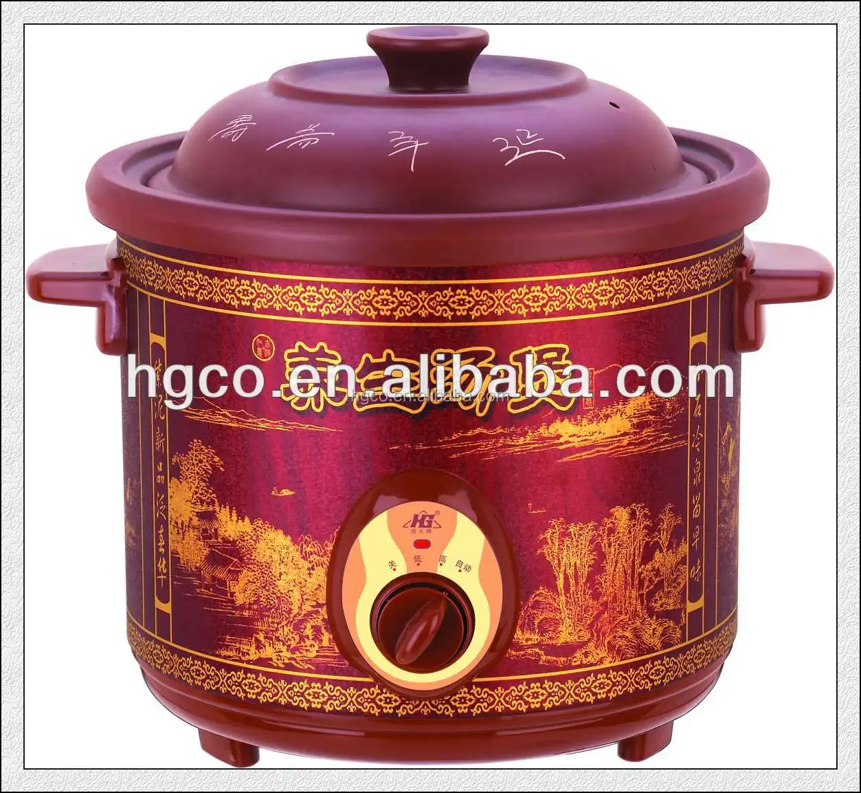 Hot Sale High Quality Purple Clay Electric Cooker Stewpot with gift package