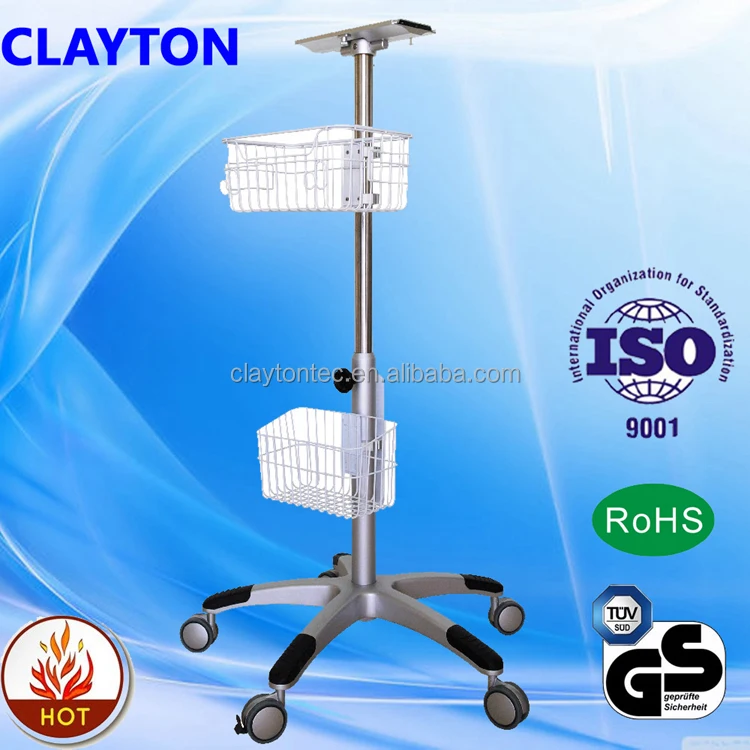 Medical trolley/cart for Edan M3 vital signs patient monitor