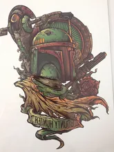 Hot Sale21 X 15 CM Verde Armadura Tatuagem Temporária Adesivos Arte Do Corpo À Prova D’ Água #125