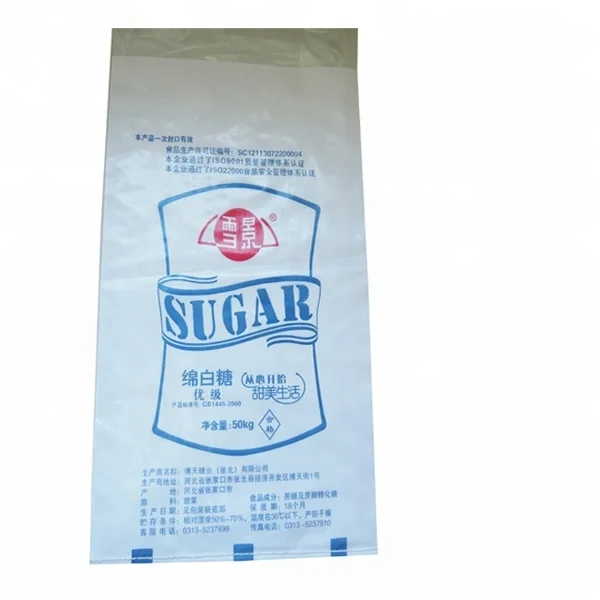 Красочный Печатный 25 50 кг Полипропиленовый плетеный мешок для упаковки пшеничной муки оптом