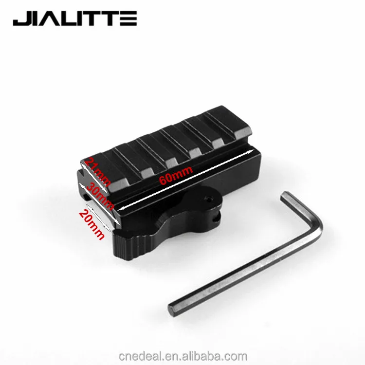 Jialitte J022 Quick Release Rail Picatinny Scope Mount 5 Slots Picatinny Rail Riser