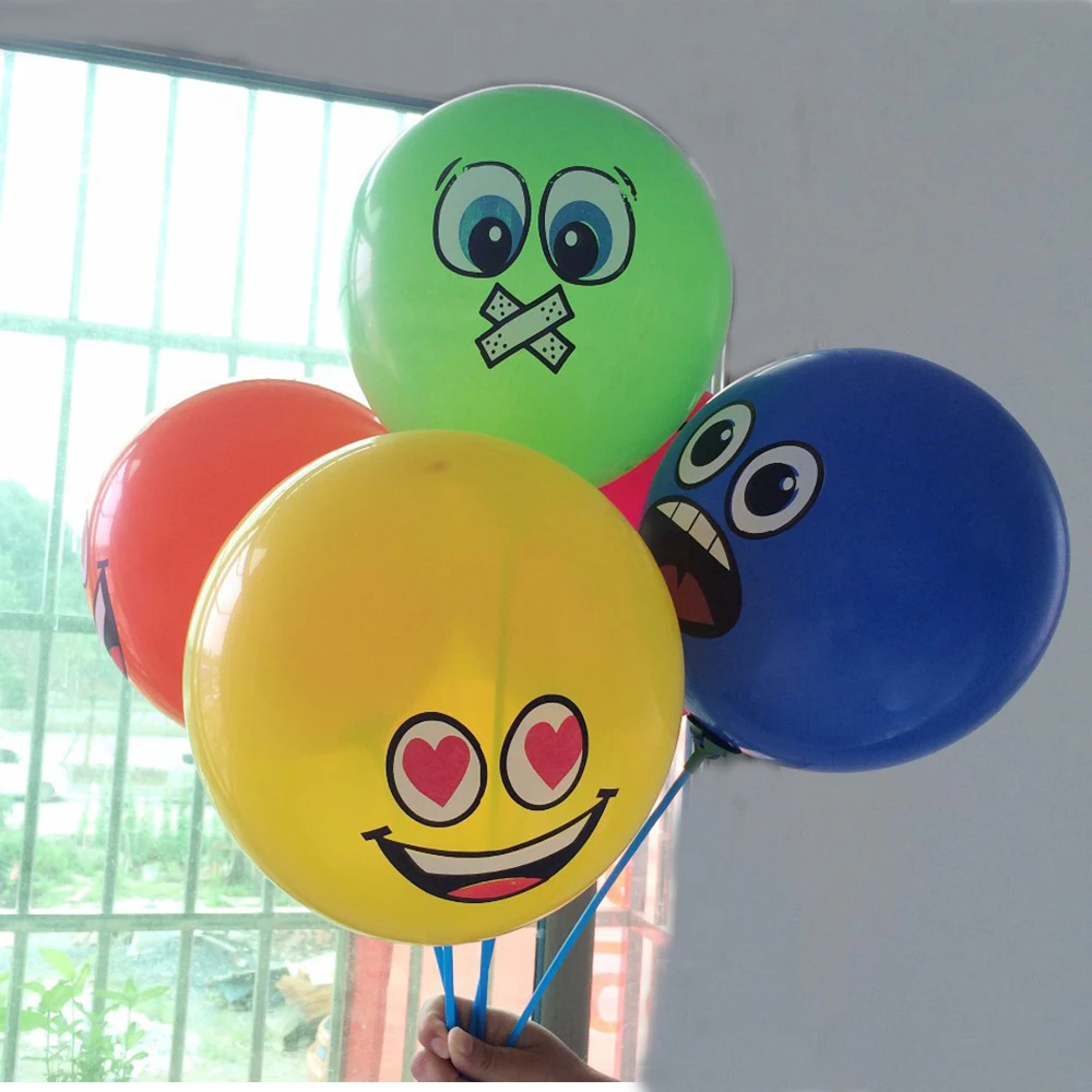12inch colorful smiling latex balloon