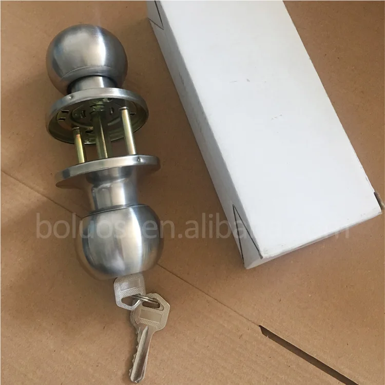 ss201 WC keys knob door lock tubular style