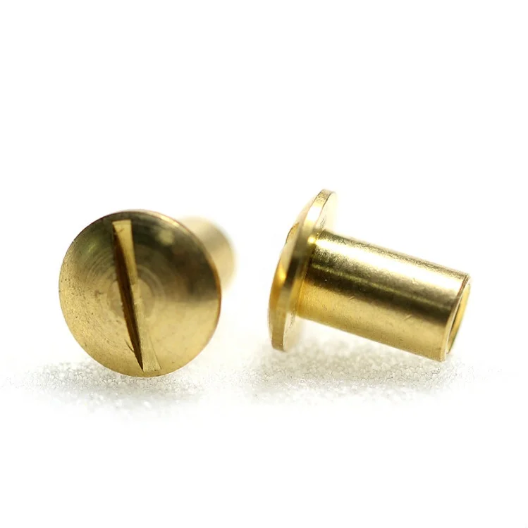 Brass Round Head Slotted Screw Internal Thread Screws