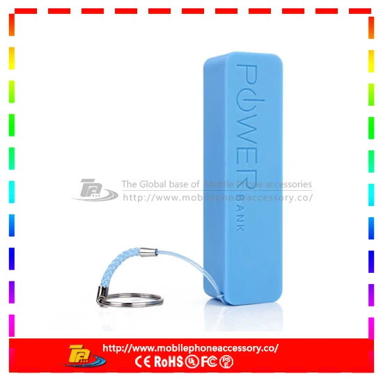 Портативный банк силы 2600mAh Power Bank с ключевой цепью и банковские духов власть