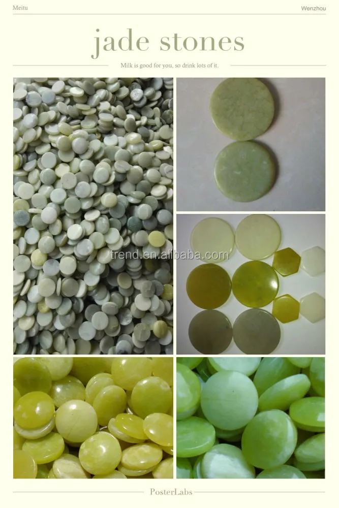 new different colors of Jade slices tourmaline slice massager spare parts
