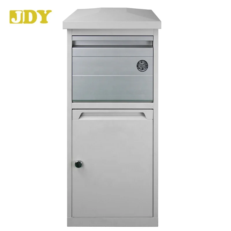 Front access Aluminum door Safe and Secure Large Capacity Galvanized Steel Wall Mounted Locking Vertical Parcel Dropbox Mailbox