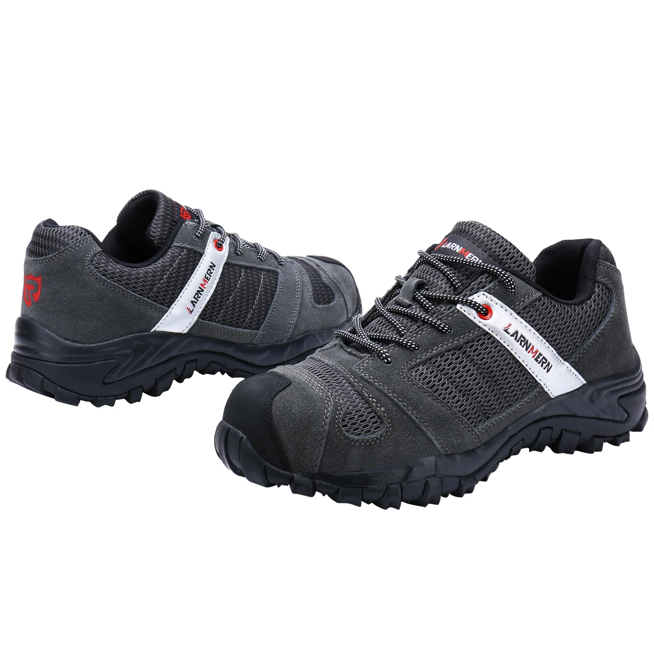 
LARNMERN Men Work Safety Shoes Steel Toe Cap Boots Professional Mesh Hombres Puntera De Acero Zapatos Anti-Smash Work Shoes 