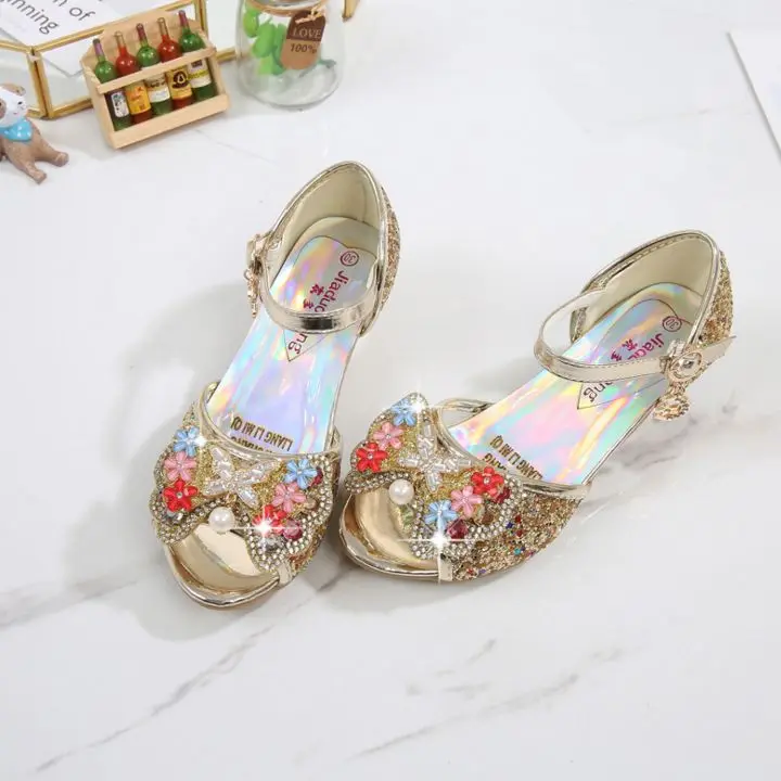 High quality little girl high heels shoes fashion sandal beach sandal At Good Price