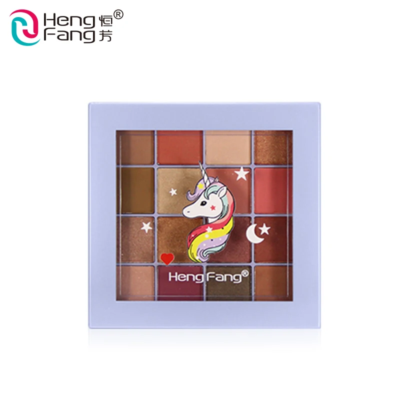 Wholesale Private Label Rich 16 Colors Cosmetic  Waterproof Custom Makeup Glitter Eyeshadow Palette