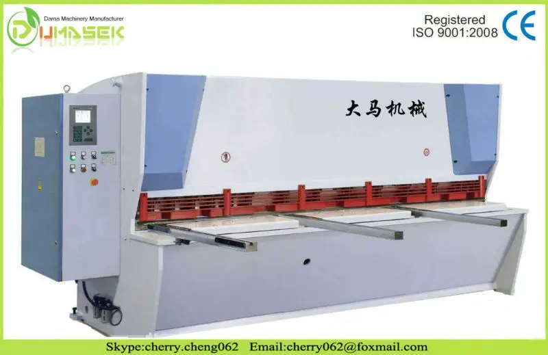 Qc12y/k series 10*2500 stainless steel metal plate hydraulic cutting machine