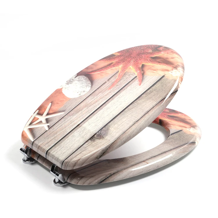 Bofan Molded Wood UV printing commode sanitary elongated non electric toilet seat for children with Private Custom