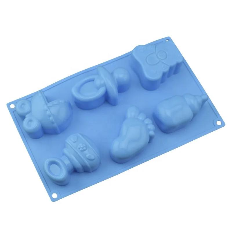 
Kid Toys Models Biscuit Cookie Molds Silicone Soap Mold Baking Cake Mold 