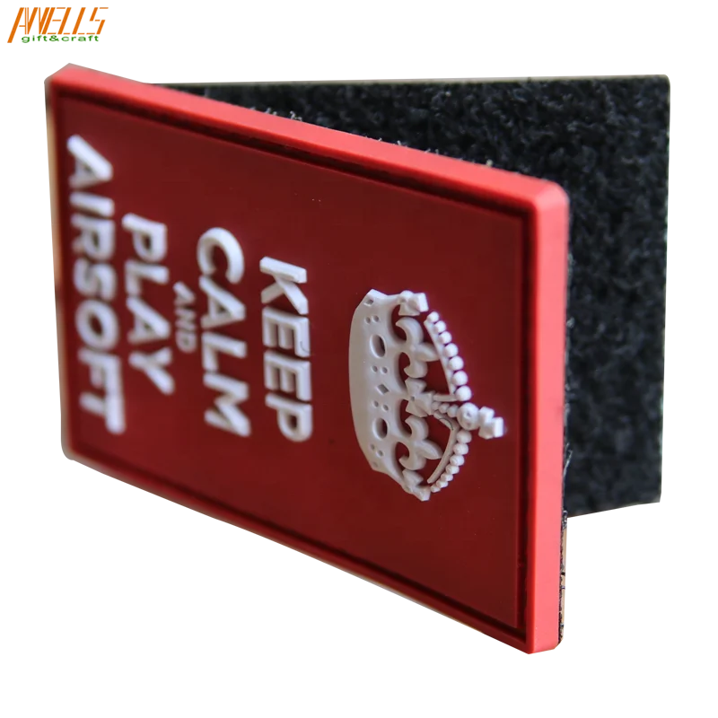 New QualityTactical Flexible Rubber Patch Design With Hook And Loop Back