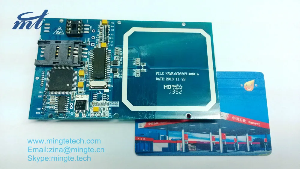 13.56MHz Rfid-считыватель карт безопасности MT318-620