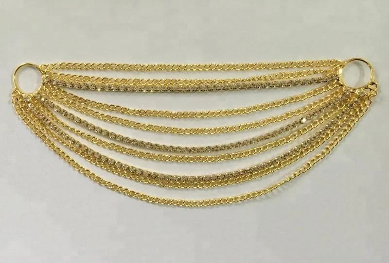 Wholesale 7' Bikini Connector for Swimming Wear Rhinestone Headband Shoe Buckle