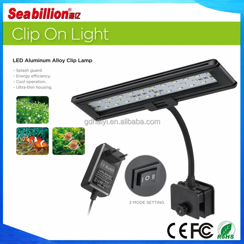 2018 New design Seabillion 13w target adjustable led aquarium clip light HL-3030D