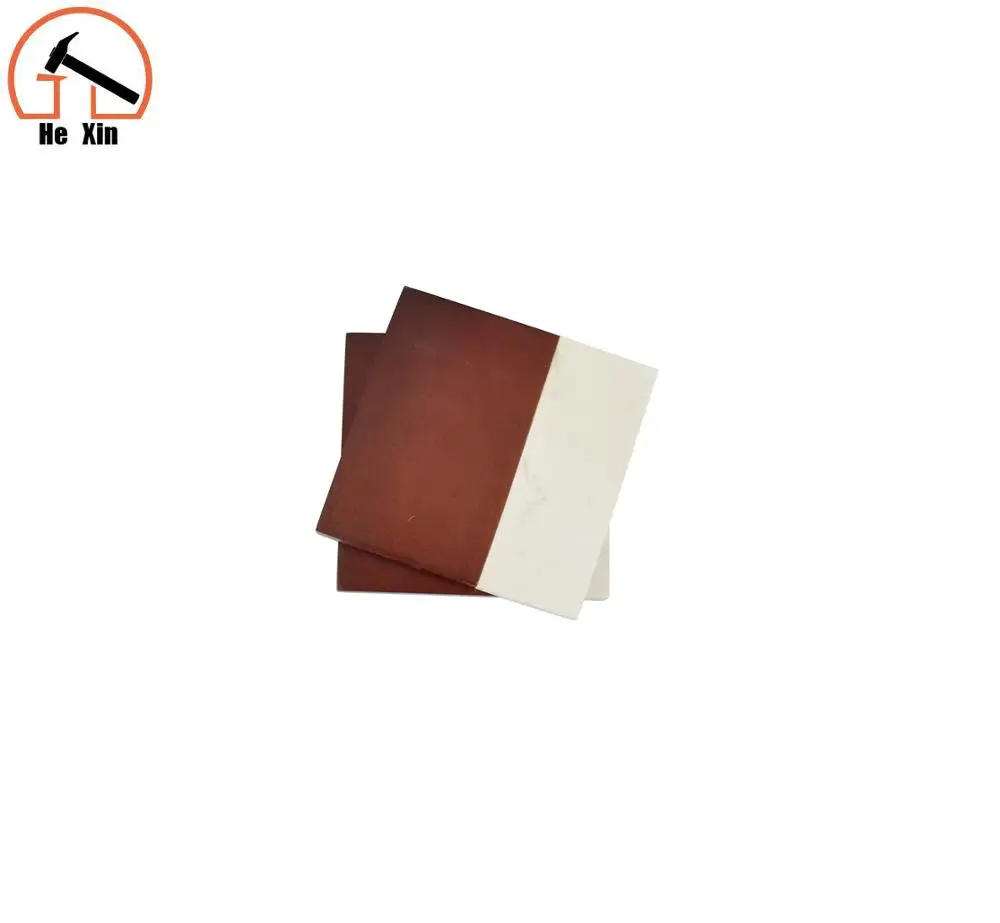 
fashion deluxe marble stone and wooden 2 in1 coasters cup holder 