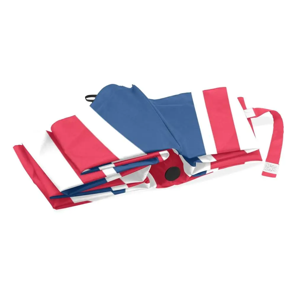 Union Jack British Flag 3 Folds Auto Open Close Umbrella